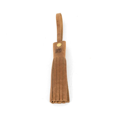 LEATHER TASSEL BAG CHARM