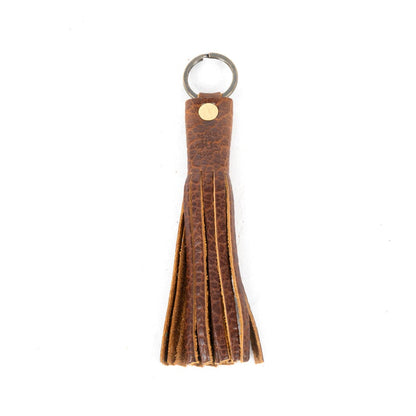 LEATHER TASSEL KEY CHAIN