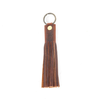 LEATHER TASSEL KEY CHAIN