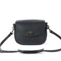 VIVIAN SATCHEL LEATHER CROSSBODY DELUXE - BLACK