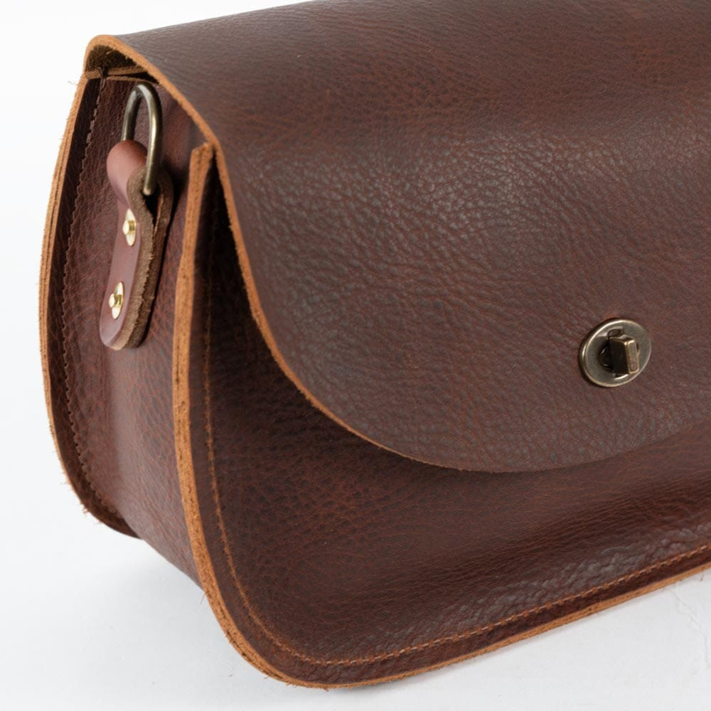 VIVIAN SATCHEL LEATHER CROSSBODY DELUXE - BLACK