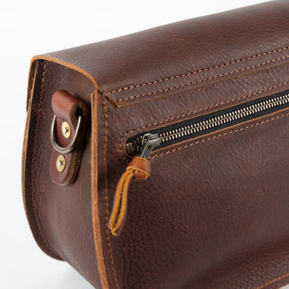 VIVIAN SATCHEL LEATHER CROSSBODY DELUXE - HONEY