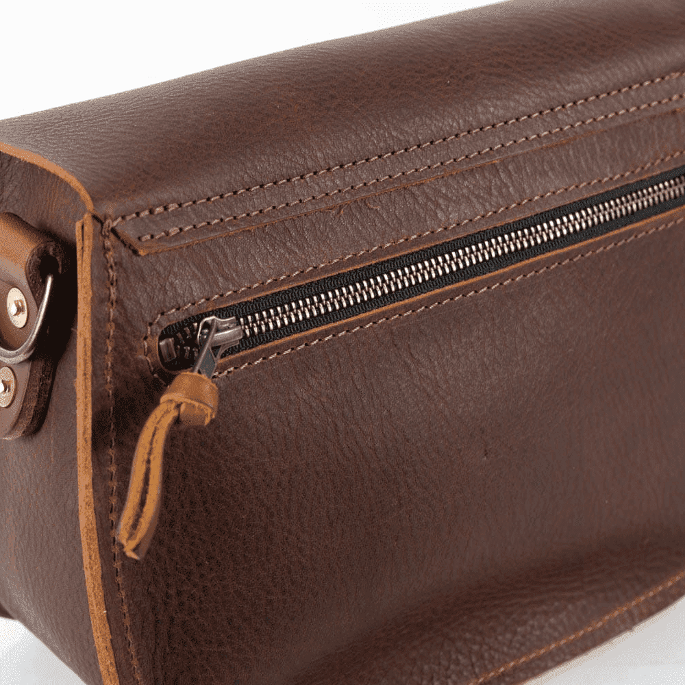 VIVIAN SATCHEL LEATHER CROSSBODY DELUXE - SMOKEY BLUE