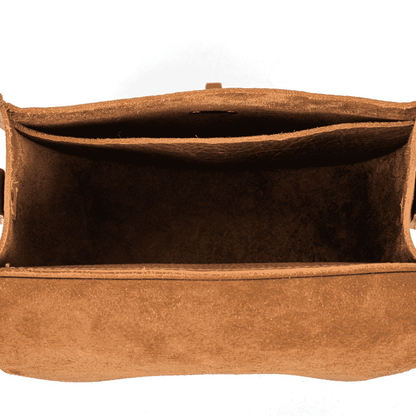 VIVIAN SATCHEL LEATHER CROSSBODY - WHISKY BISON
