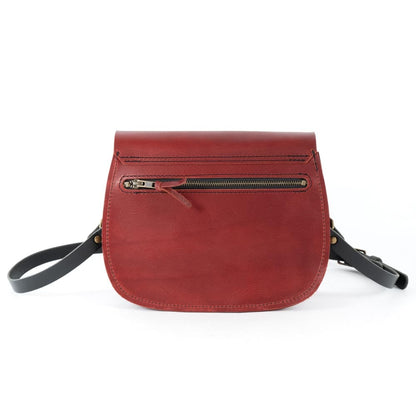 VIVIAN SATCHEL LEATHER CROSSBODY DELUXE - OXBLOOD