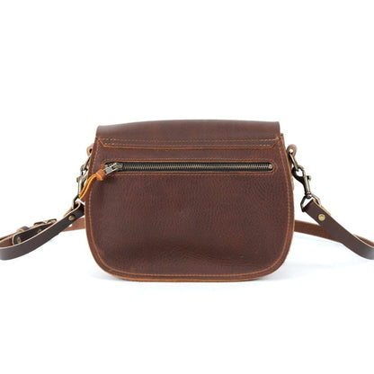 VIVIAN SATCHEL LEATHER CROSSBODY DELUXE - FOREST GREEN