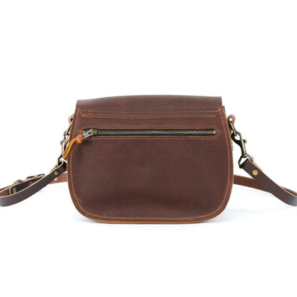 VIVIAN SATCHEL LEATHER CROSSBODY DELUXE - VIOLET