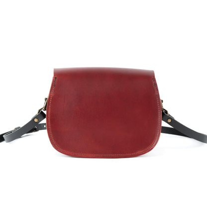 VIVIAN SATCHEL LEATHER CROSSBODY - OXBLOOD