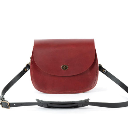 VIVIAN SATCHEL LEATHER CROSSBODY - OXBLOOD