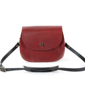VIVIAN SATCHEL LEATHER CROSSBODY DELUXE - OXBLOOD