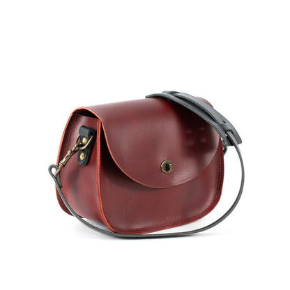 VIVIAN SATCHEL LEATHER CROSSBODY - OXBLOOD
