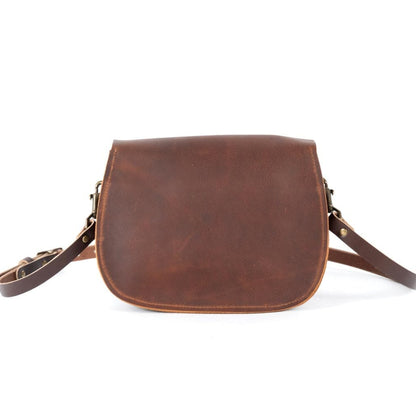 VIVIAN SATCHEL LEATHER CROSSBODY - TOBACCO