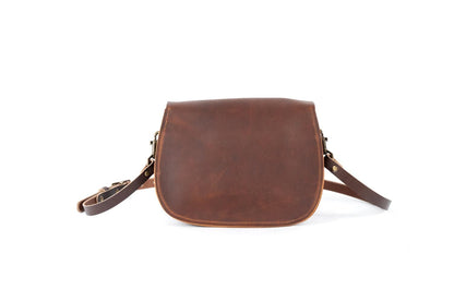 VIVIAN SATCHEL LEATHER CROSSBODY - CHERRY BISON