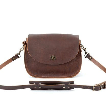 VIVIAN SATCHEL LEATHER CROSSBODY - VIOLET