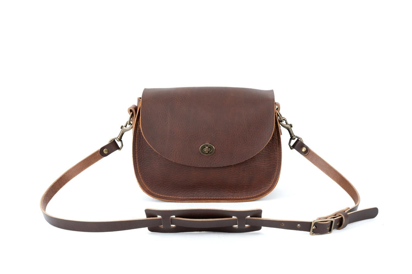 VIVIAN SATCHEL LEATHER CROSSBODY - CHERRY BISON