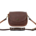 VIVIAN SATCHEL LEATHER CROSSBODY DELUXE - INDIGO BISON
