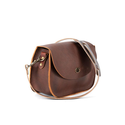 VIVIAN SATCHEL LEATHER CROSSBODY - NAVY