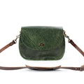 VIVIAN SATCHEL LEATHER CROSSBODY - JADE BISON