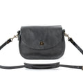 VIVIAN SATCHEL LEATHER CROSSBODY DELUXE - RAVEN