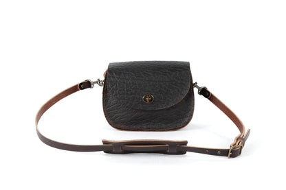 VIVIAN SATCHEL LEATHER CROSSBODY - SMALL - CHERRY BISON