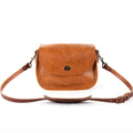VIVIAN SATCHEL LEATHER CROSSBODY - SMALL - HONEY