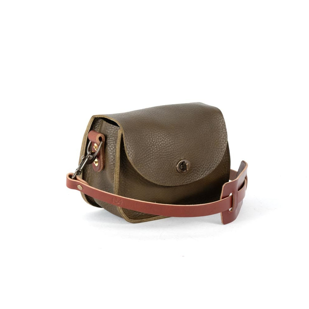 VIVIAN SATCHEL LEATHER CROSSBODY - SMALL - OLIVE