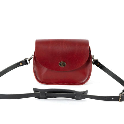VIVIAN SATCHEL LEATHER CROSSBODY - SMALL - OXBLOOD