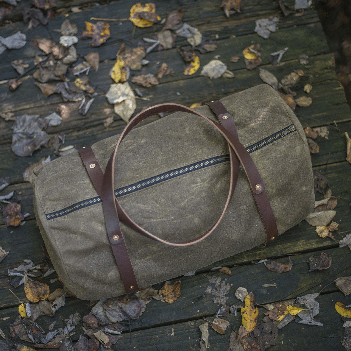 WILLIAM WAXED CANVAS WEEKENDER DUFFLE BAG