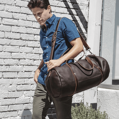 WILLIAM LEATHER DUFFLE BAG