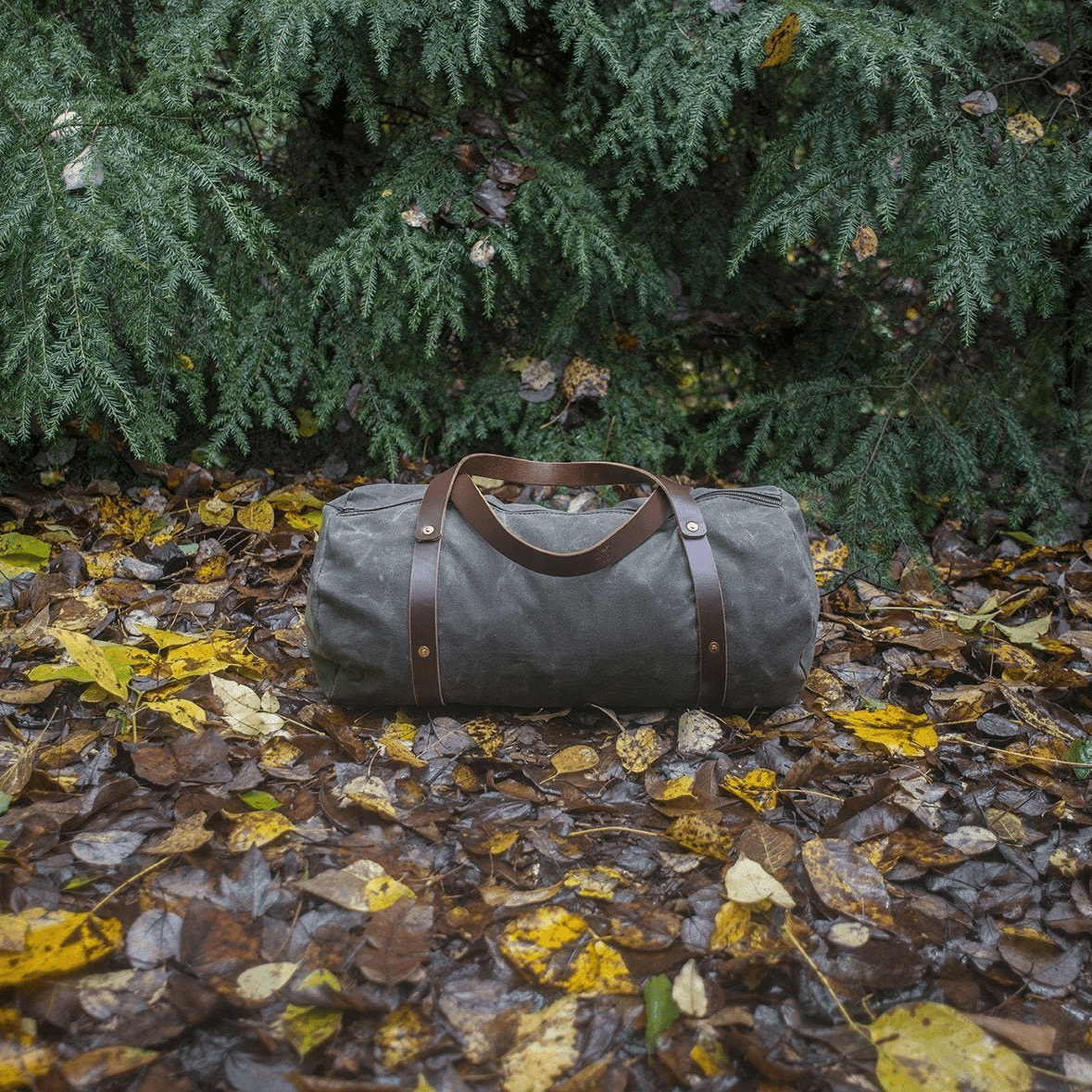 WILLIAM WAXED CANVAS WEEKENDER DUFFLE BAG