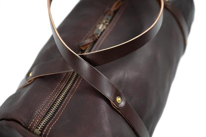 WILLIAM LEATHER WEEKENDER DUFFLE BAG - IN STOCK