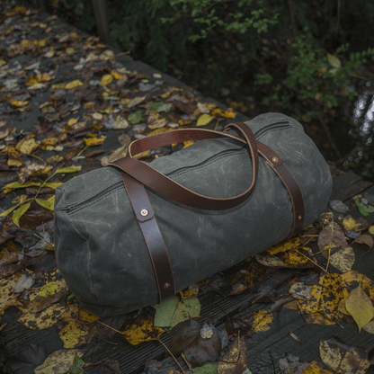 WILLIAM WAXED CANVAS WEEKENDER DUFFLE BAG