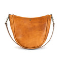 CELESTE LEATHER HOBO BAG - PEANUT BISON