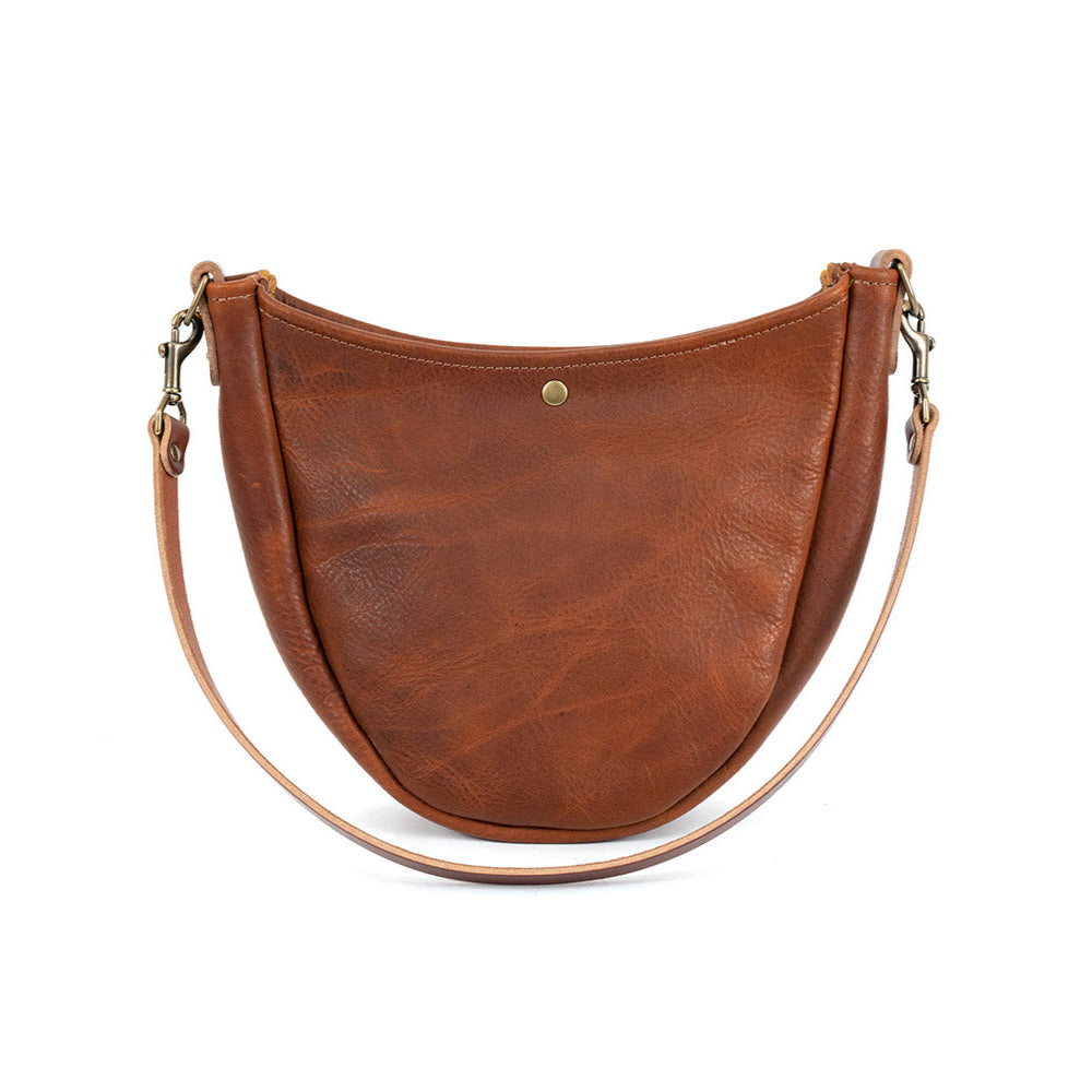 CELESTE LEATHER HOBO BAG - MUSTARD YELLOW