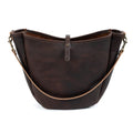CELESTE LEATHER HOBO BAG - LARGE - MOCHA