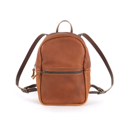 CLASSIC ZIPPERED LEATHER BACKPACK - MEDIUM - IN STOCK