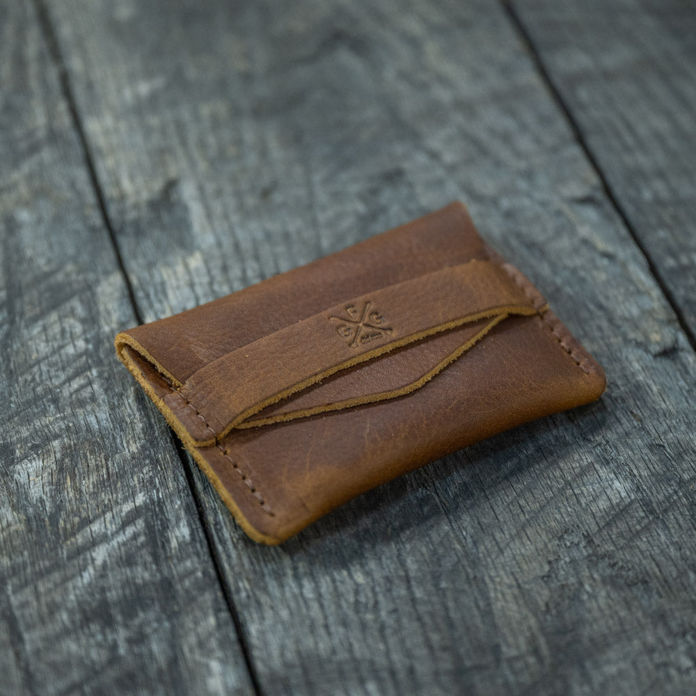 TUCK LEATHER CARD WALLET