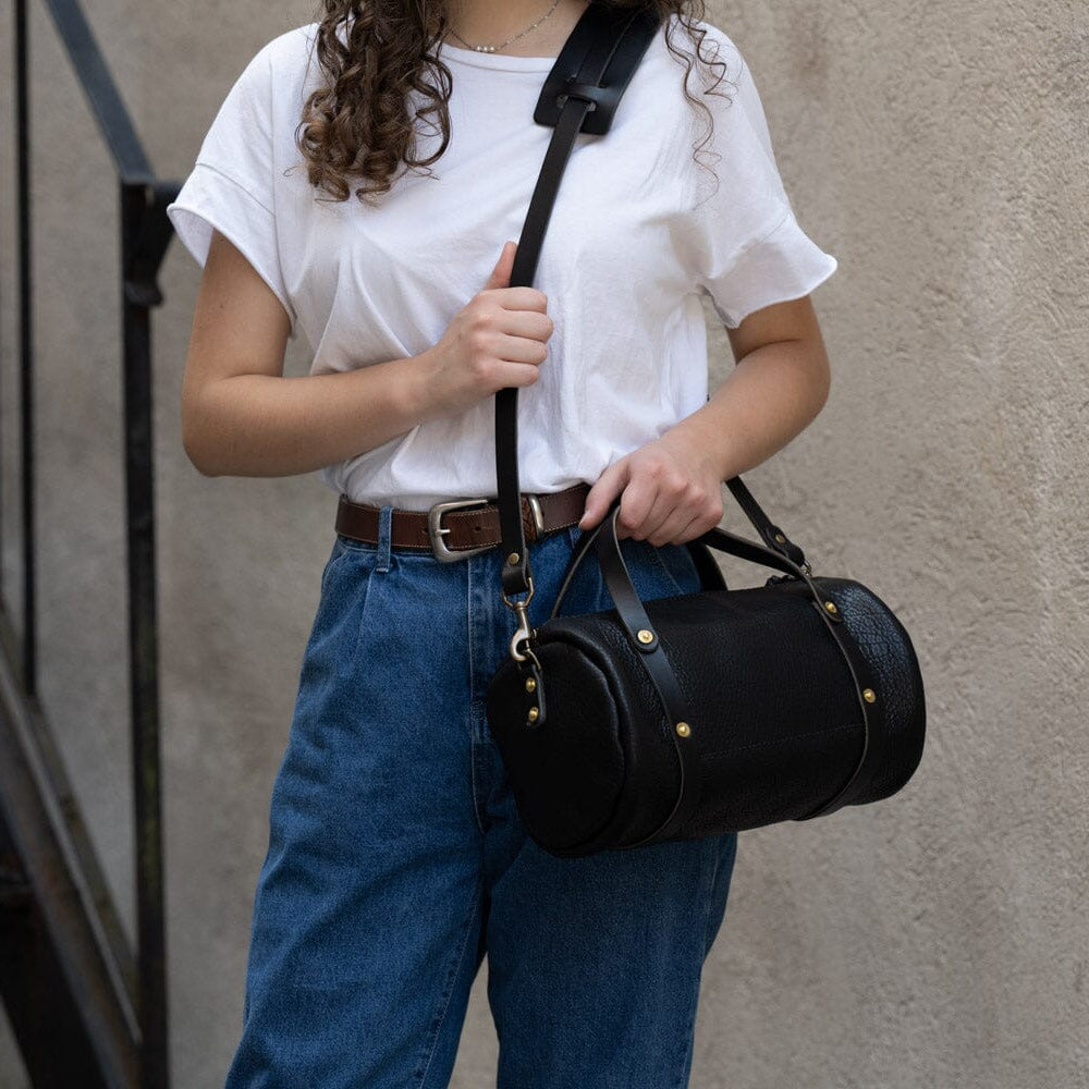 JANE LEATHER CROSSBODY - BLACK