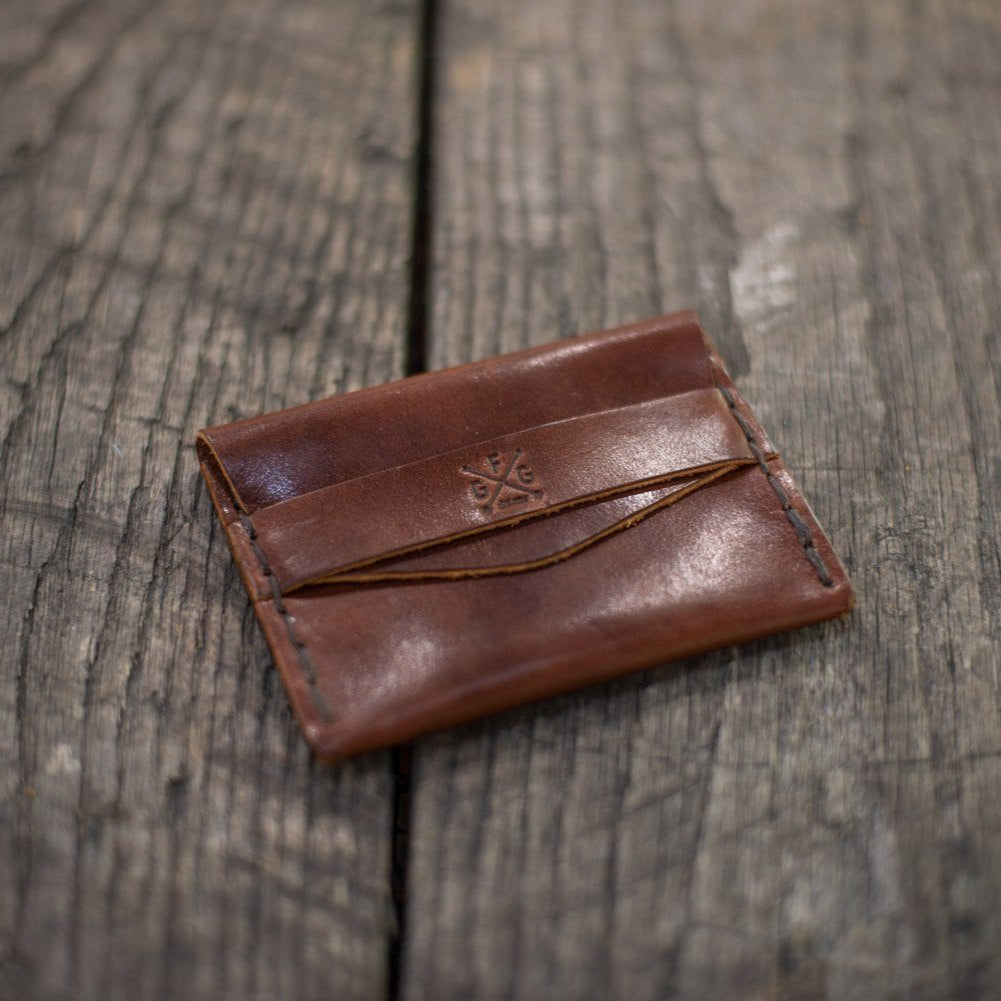 TUCK LEATHER CARD WALLET