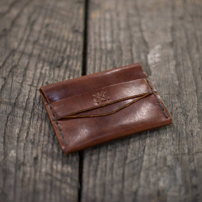 TUCK LEATHER CARD WALLET