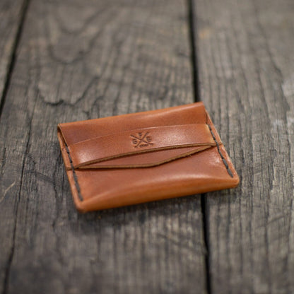 TUCK LEATHER CARD WALLET