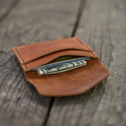 TUCK LEATHER CARD WALLET