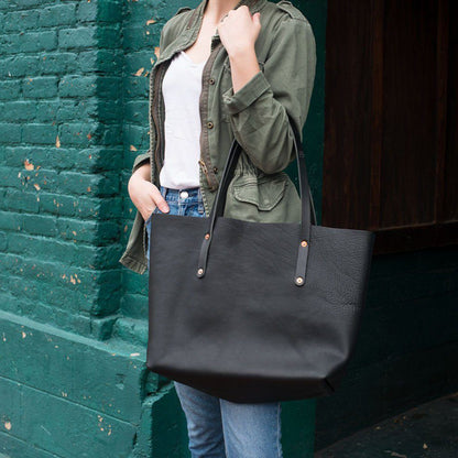 AVERY LEATHER TOTE BAG - LARGE - IN STOCK