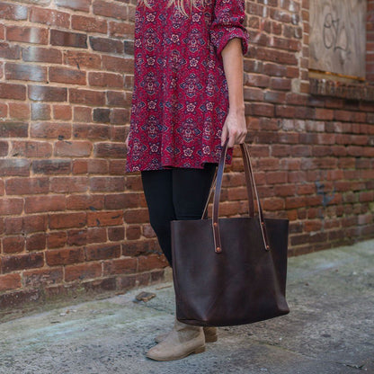 AVERY LEATHER TOTE BAG - LARGE - IN STOCK