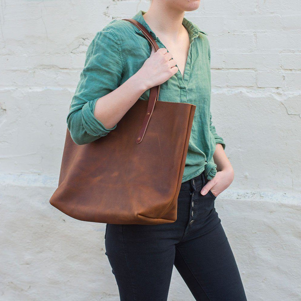 AVERY LEATHER TOTE BAG - LARGE - IN STOCK