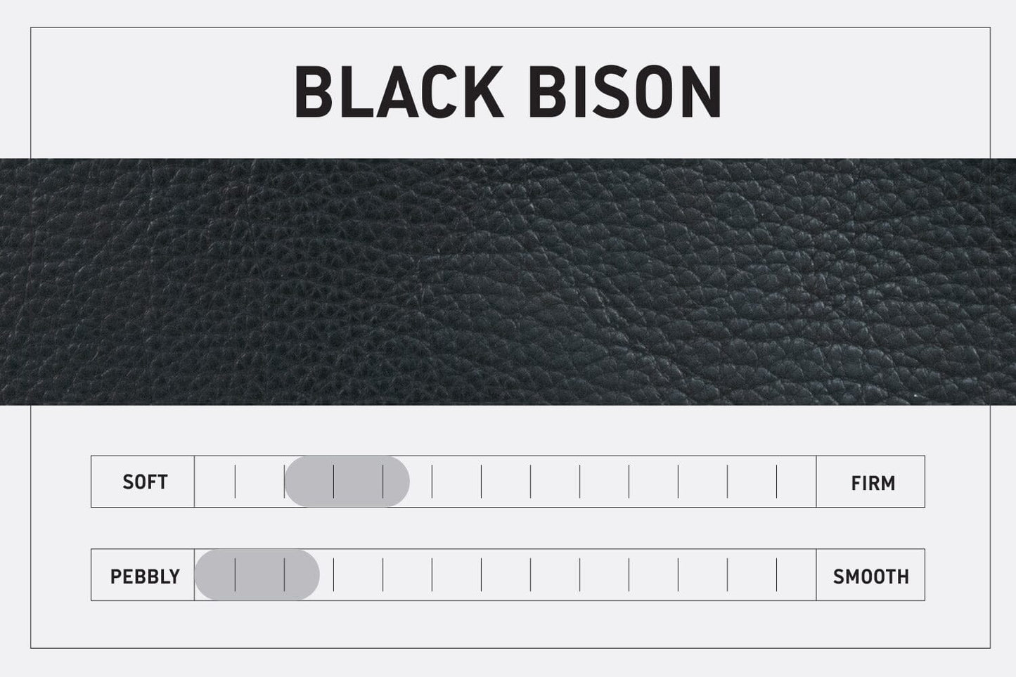 LEATHER BUCKET BAG - SMALL - BLACK BISON