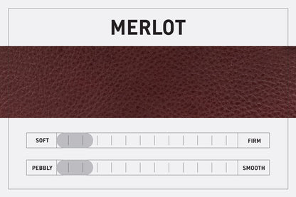 LEATHER BUCKET BAG - LARGE - MERLOT