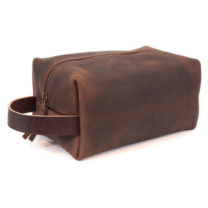 LEATHER SHAVE KIT | LEATHER TOILETRY BAG | LEATHER DOPP KIT