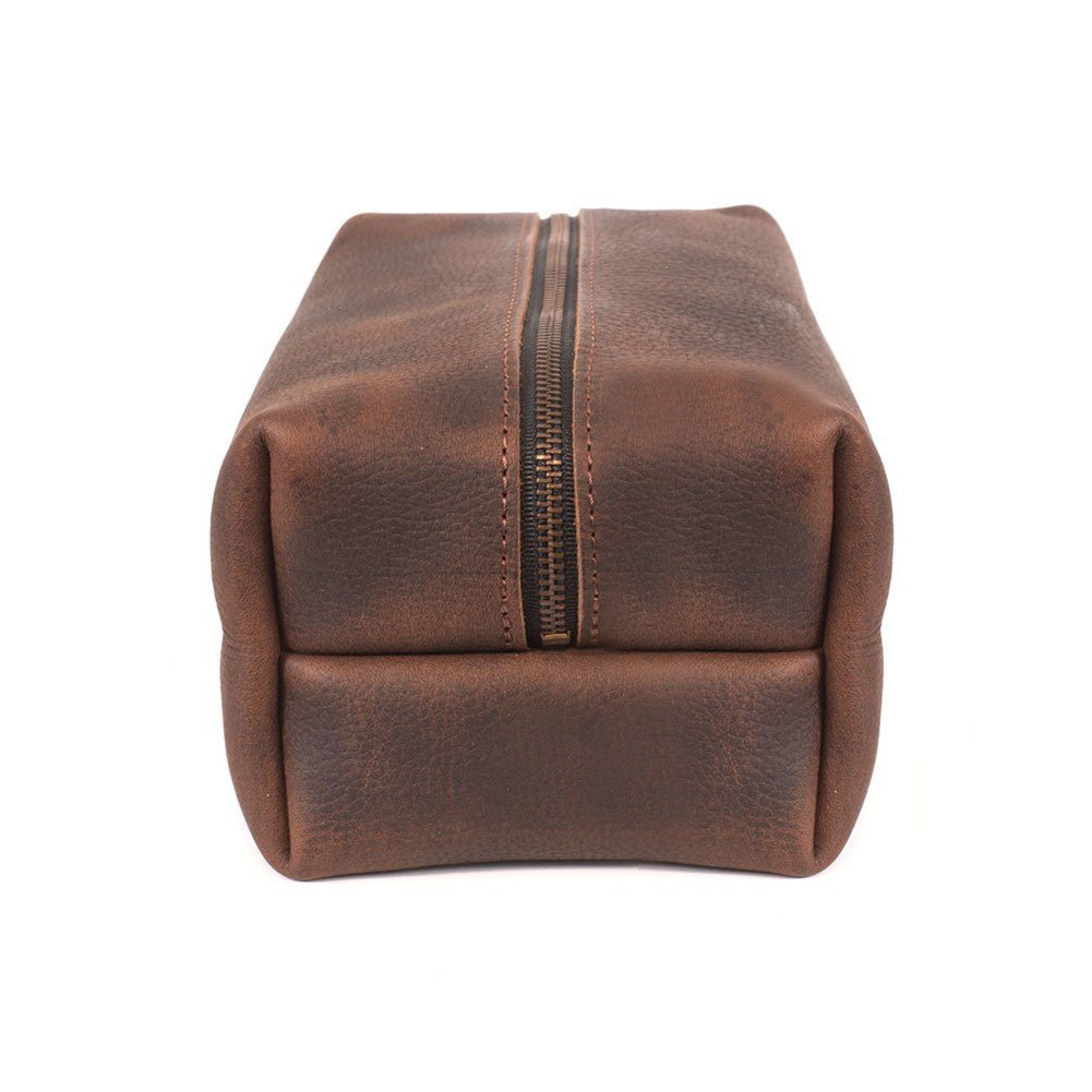 LEATHER SHAVE KIT | LEATHER TOILETRY BAG | LEATHER DOPP KIT