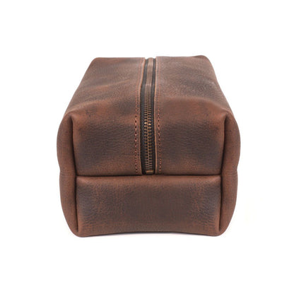 LEATHER SHAVE KIT | LEATHER TOILETRY BAG | LEATHER DOPP KIT